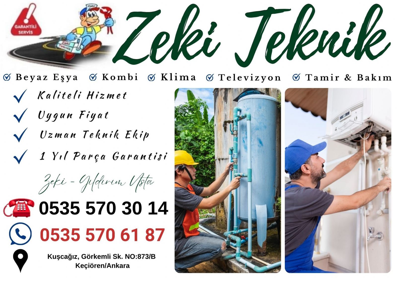 Kuşcağız Demirdöküm Servisi
